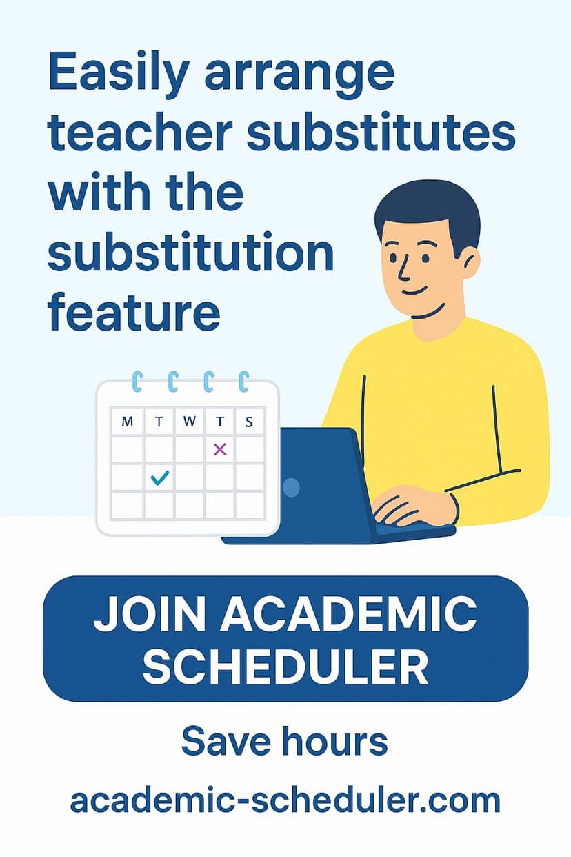 Substitute Teacher Scheduling: Arrange Cover in Minutes