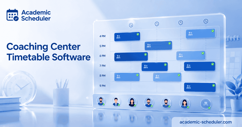 Coaching Center Timetable Software: The 2026 Guide
