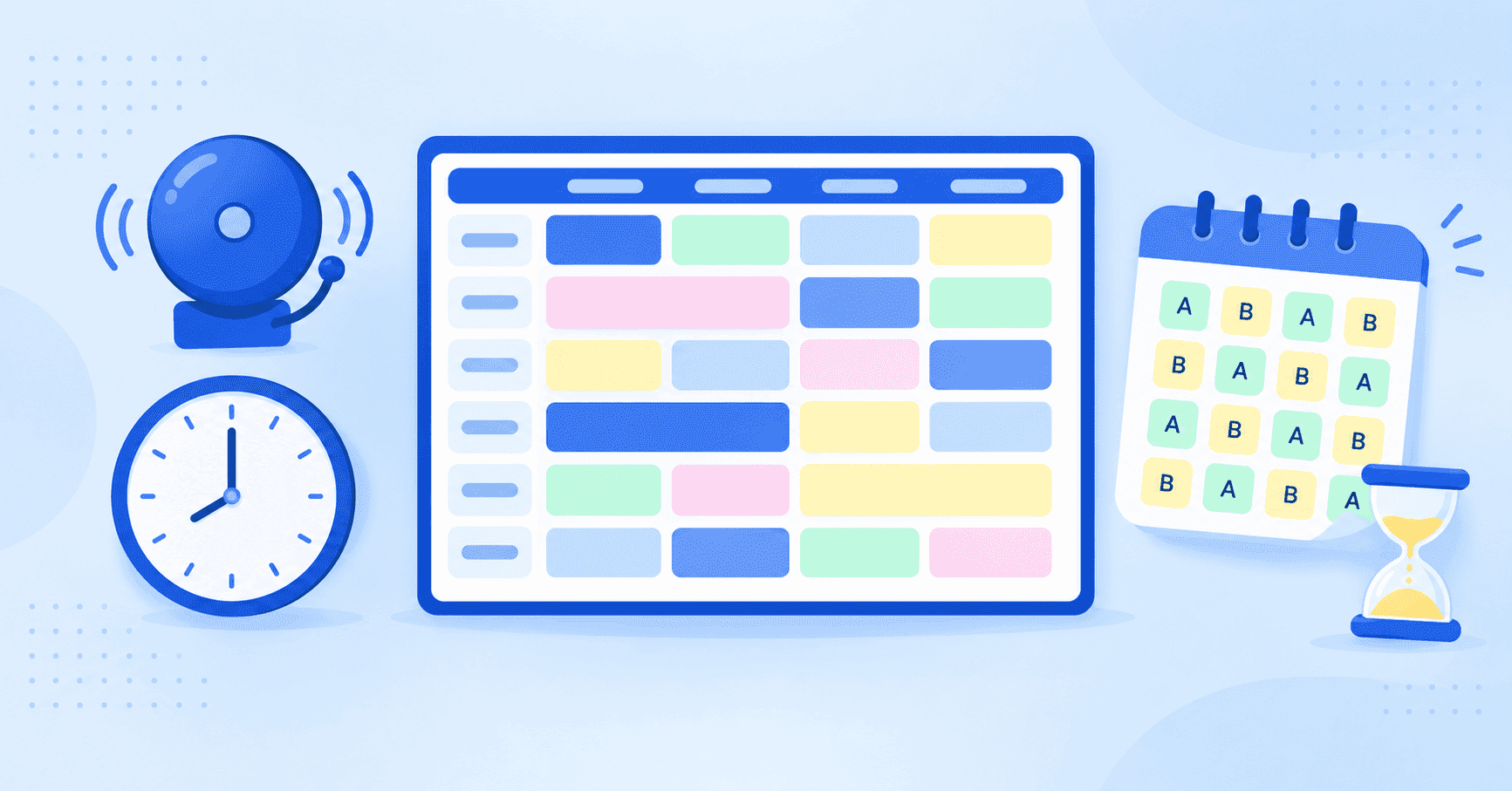 Bell Schedule & Block Scheduling Guide with Samples (2026) — Academic scheduling article illustration